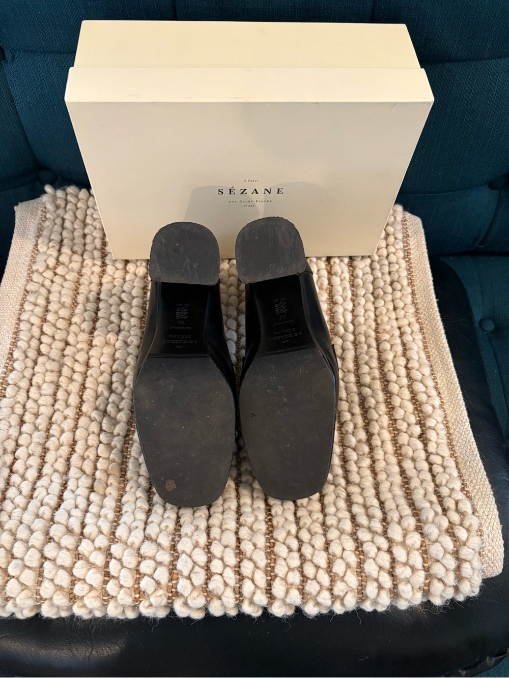 Sezane Julianne Loafers Glossy Black w/box - Picture 3 of 3